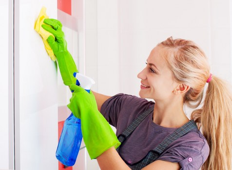Professional after builders cleaning in Barnet removing dust from a renovated room