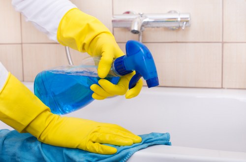 Detailed oven cleaning service in Barnet focusing on racks and interior surfaces