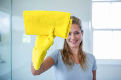 Experienced cleaners in Barnet refreshing a commercial property