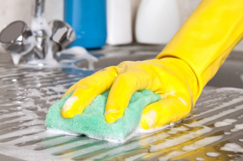 Bathroom move in cleaning with sanitized fixtures